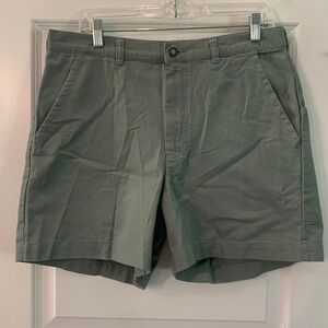Patagonia Men's Stand Up Shorts- 34 waist 5" inseam. Light green. Vintage